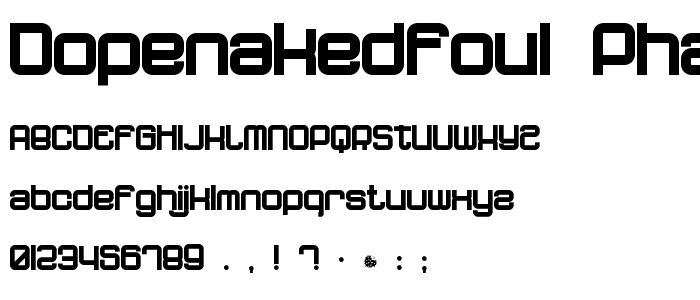 dopenakedfoul phat font